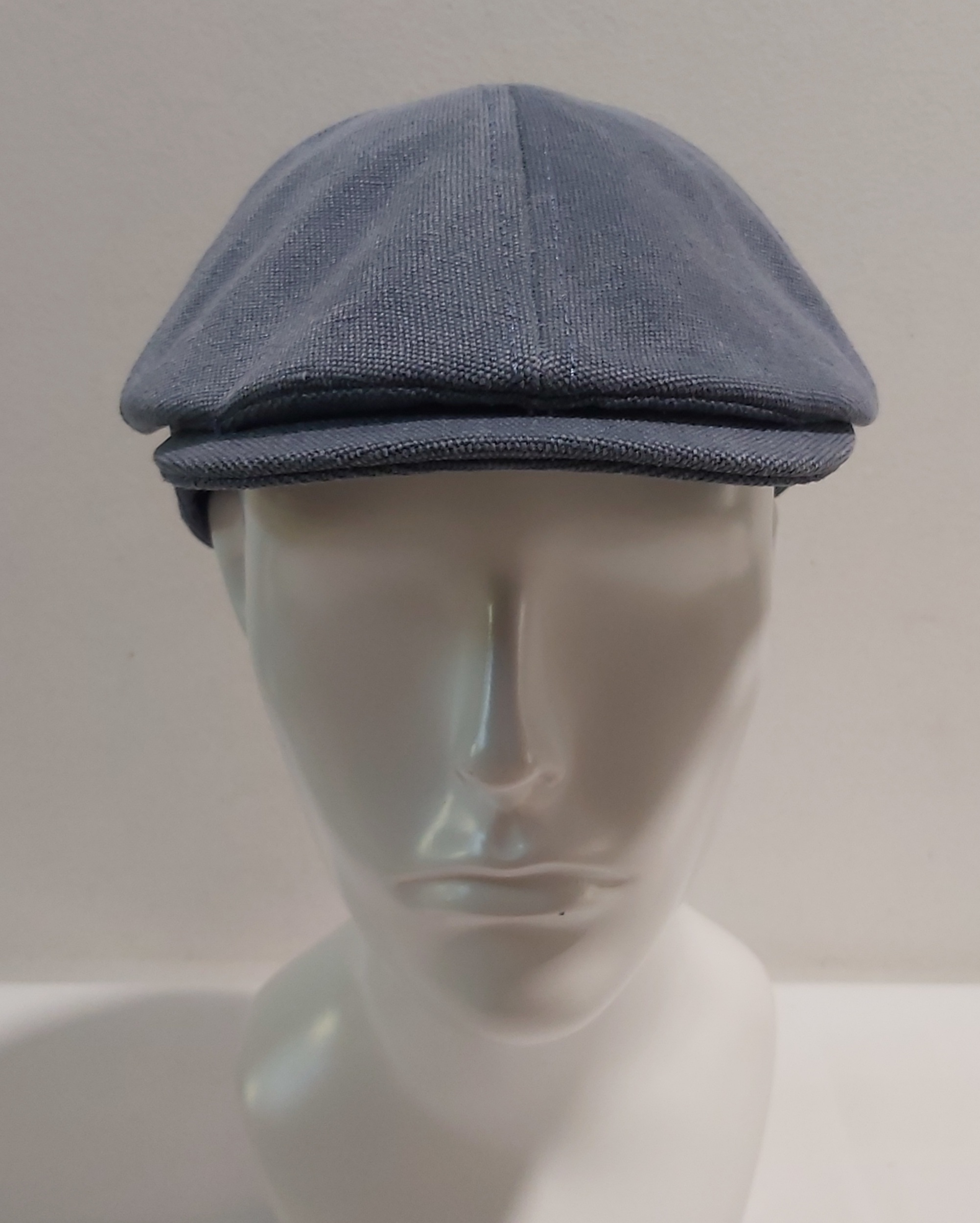 COPPOLA BERRETTO IDROREPELLENTE IMPERMEABILE COTONE MADE IN ITALY BLU DENIM - immagine 3