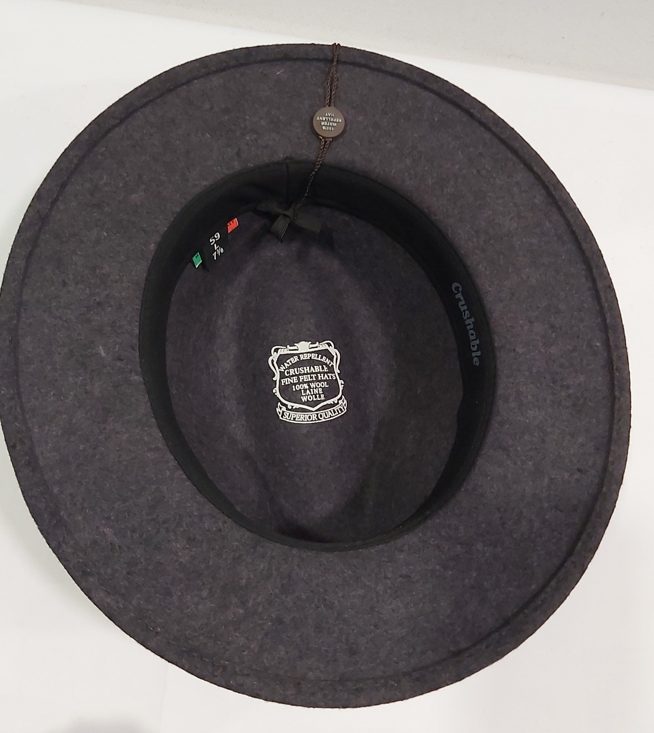 CAPPELLO INDIANA JONES CASUAL FELTRO LANA GRIGIO CINTURINO Made in Italy - immagine 5