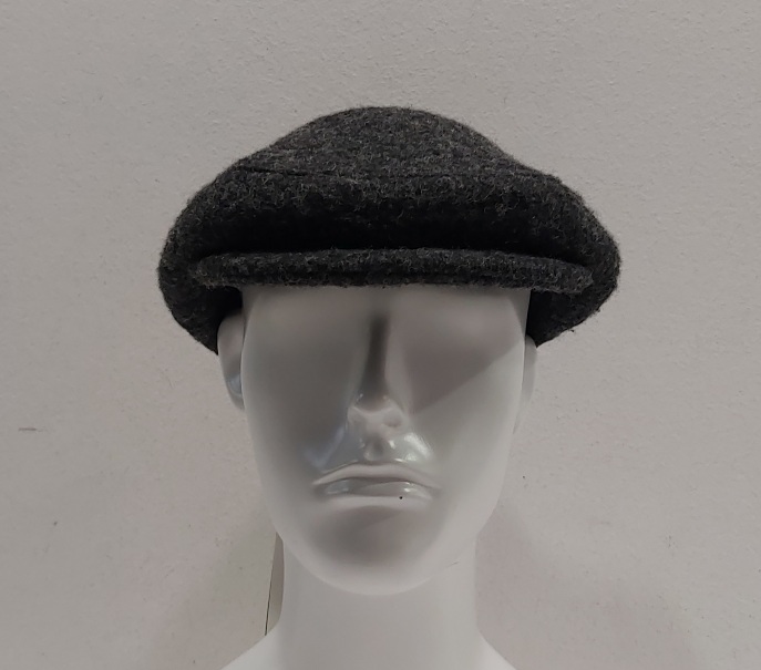 COPPOLA LANA COTTA GRIGIO SCURO MADE IN ITALY - immagine 3