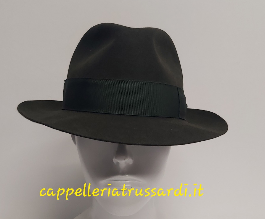 BORSALINO CAPPELLO FEDORA HAT CHAPEAU FELTRO LAPIN GREEN VERDE - immagine 3