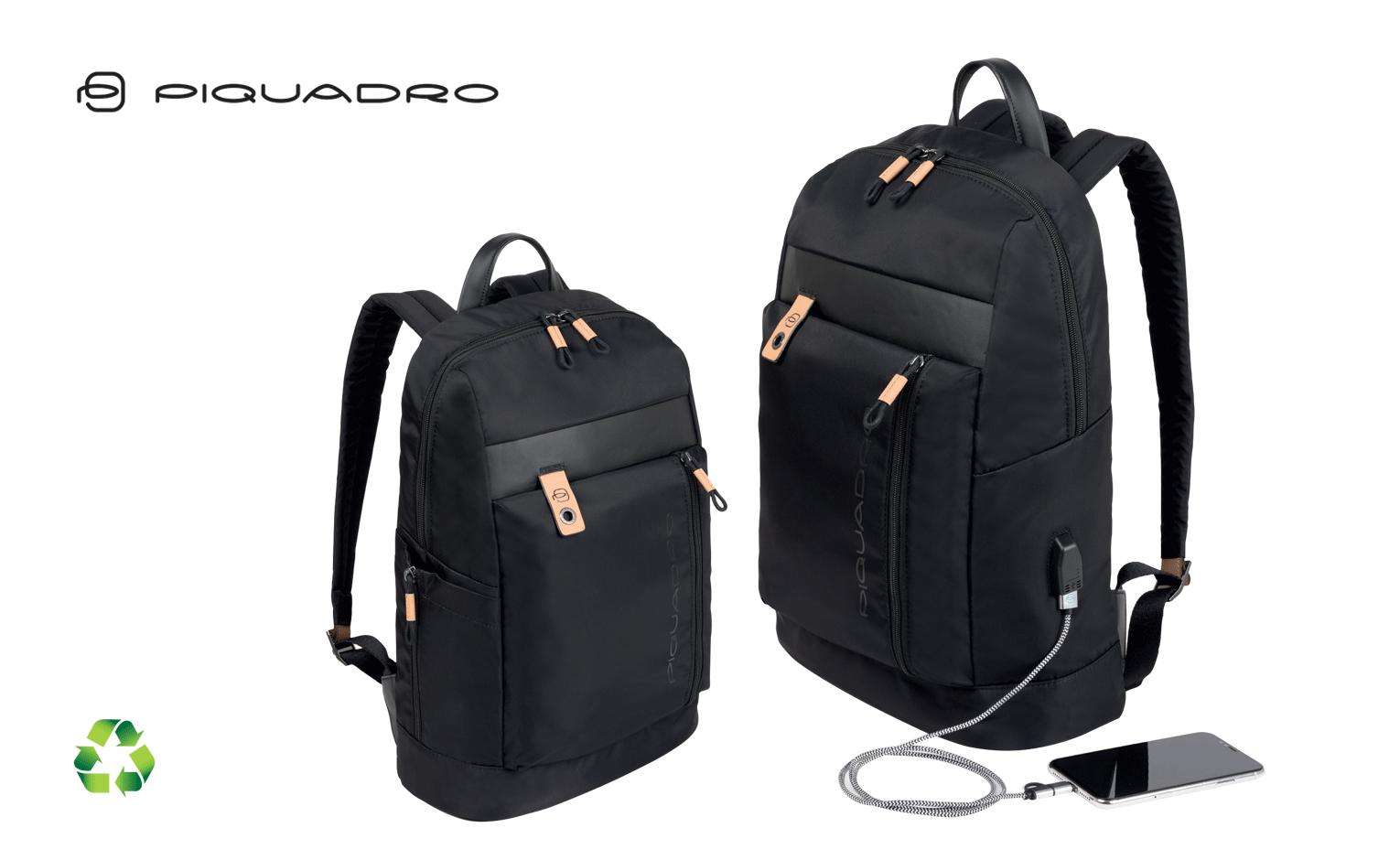 Zaino Piquadro in nylon riciclato porta computer 15,6″