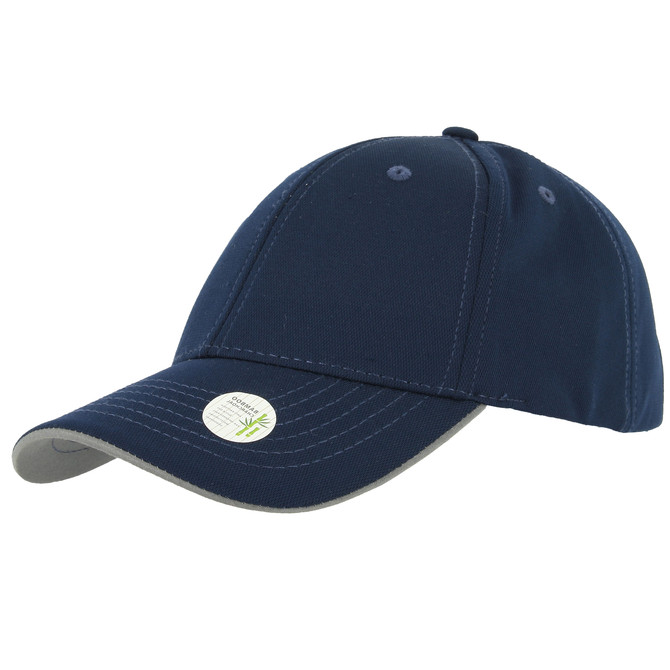 CAPPELLO BERRETTO BASEBALL BLU CON TRATTAMENTO IN BAMBOO ESTIVO - immagine 2