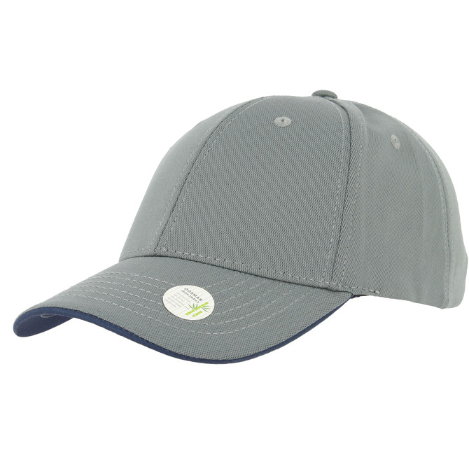CAPPELLO BERRETTO BASEBALL GRIGIO CON TRATTAMENTO IN BAMBOO ESTIVO - immagine 2