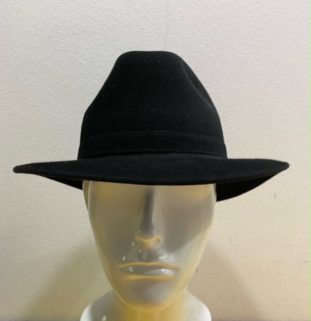 CAPPELLO UOMO NERO CASUAL FELTRO CASHMERE by Guerra Made in Italy Misura 61 - immagine 2