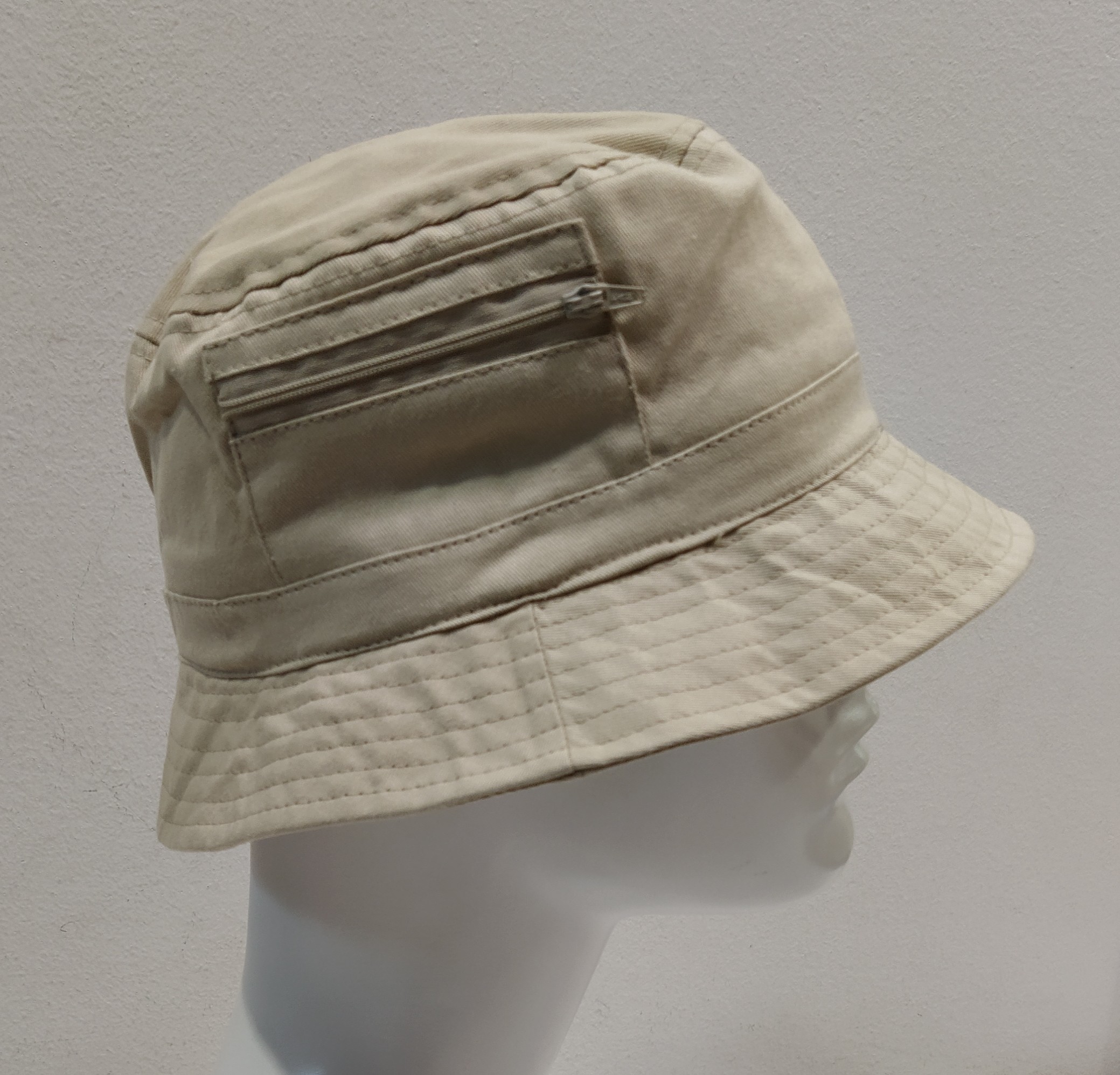 CAPPELLO PESCATORE 100% COTONE CON CERNIERE IN TANTI COLORI