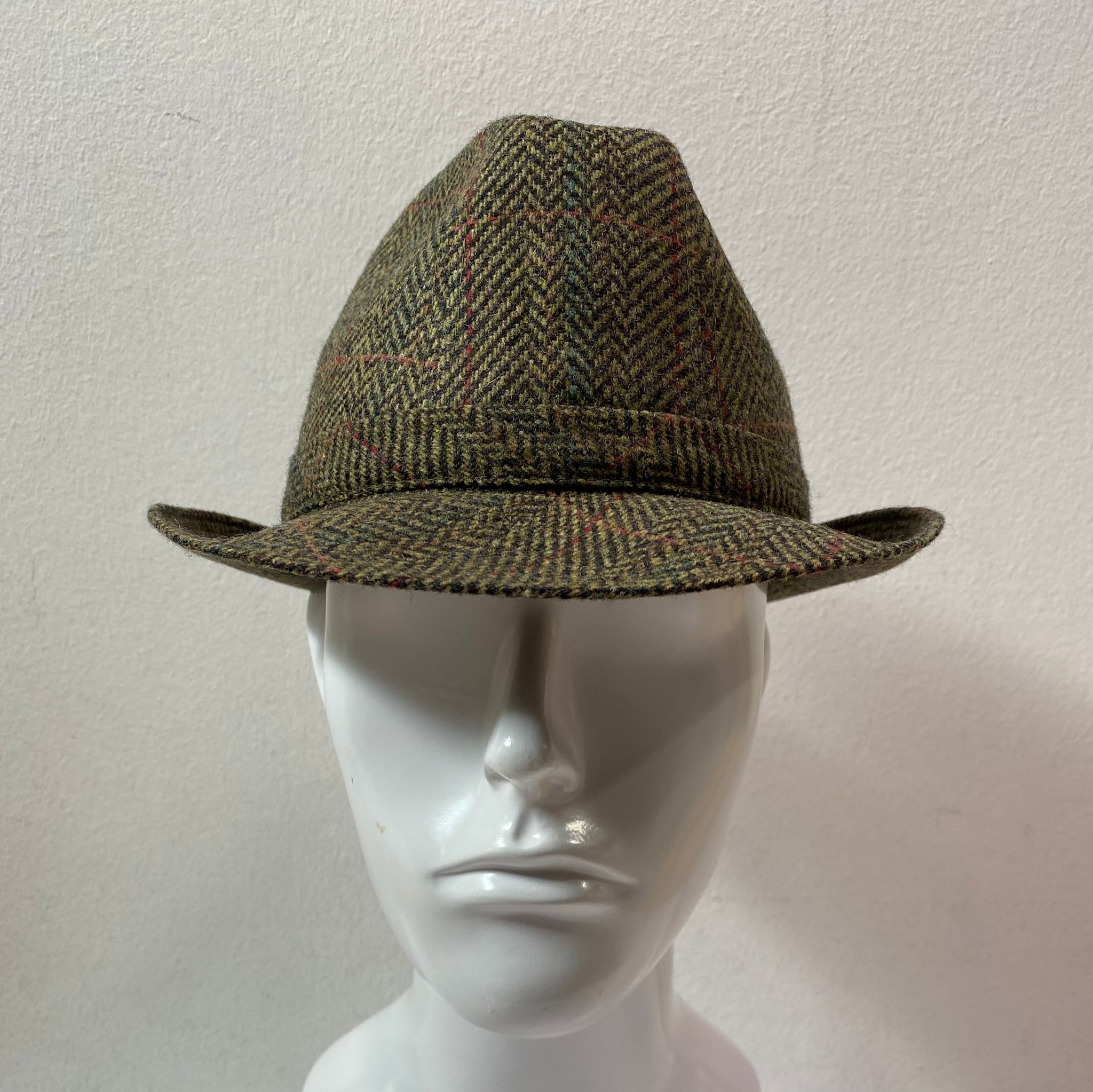 CAPPELLO UOMO FANTASIA SPIGATA VERDE LANA IMPERCORK MISURA 57 - immagine 2