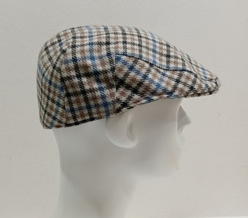 COPPOLA BERRETTO PIED DE POULE LANA CACHEMIRE MADE IN ITALY MISURA 62