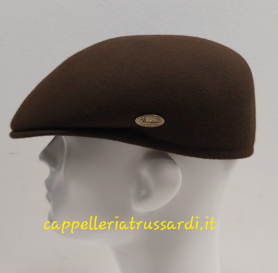 COPPOLA BARBISIO FELTRO LAPIN MARRONE MADE IN ITALY - immagine 2