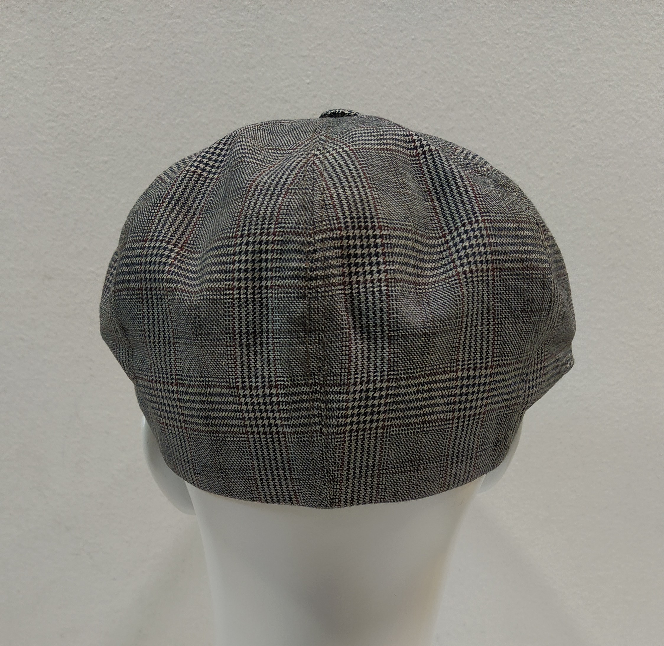 BERRETTO PEAKY BLINDERS ESTIVO A SPICCHI PRINCIPE DI GALLES GRIGIO 100% COTONE MADE IN ITALY MISURA 54 - immagine 4