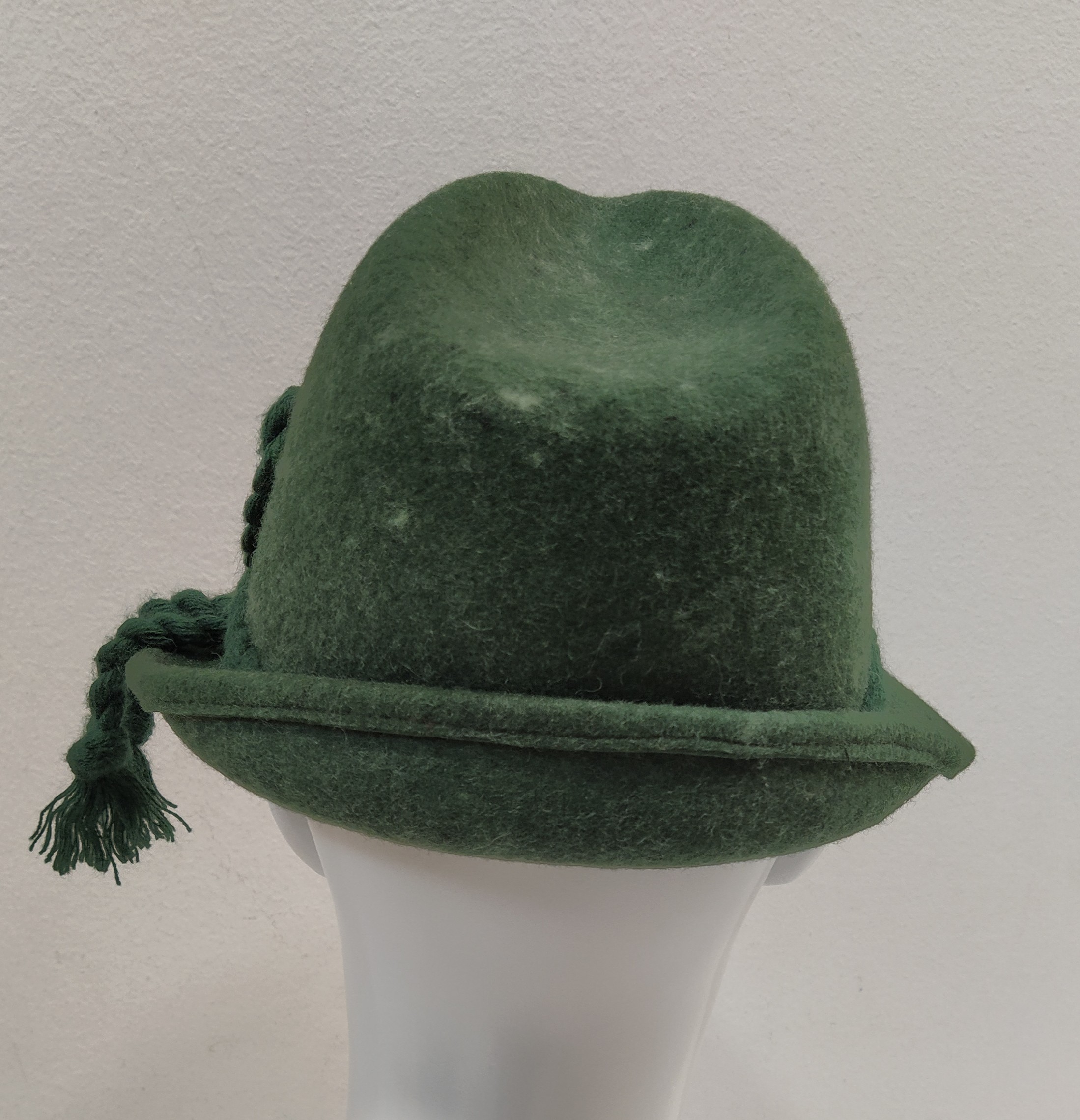 CAPPELLO TIROLESE FELTRO LANA VERDE LODEN Made in Italy - immagine 3
