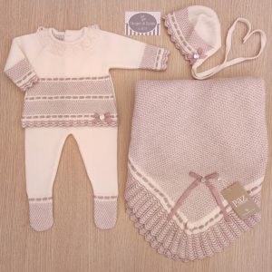 Corredino nascita Paz Rodriguez – Cream/Mist Pink