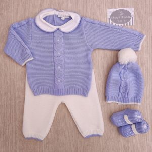 Completino nascita Primodì Bebè – Cielo Forte/Latte Treccia