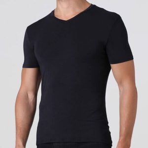 LVB micromodal t-shirt scollo “V” alto