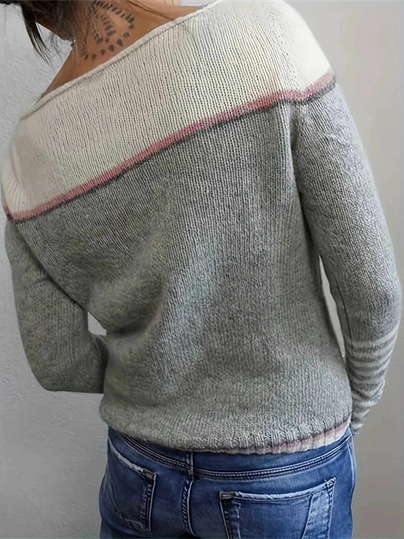Maglione Donna Elegante a Righe Maniche Lunghe – Beatrice - immagine 4