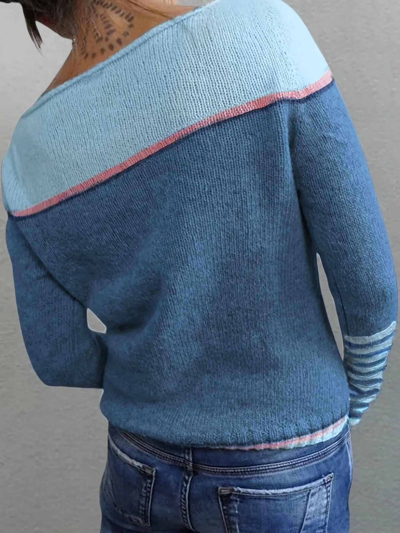 Maglione Donna Elegante a Righe Maniche Lunghe – Beatrice - immagine 6
