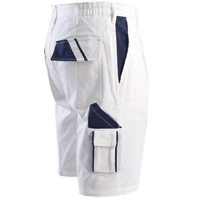 Bermuda da lavoro bianco blu - immagine 3