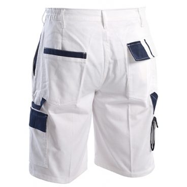 Bermuda da lavoro bianco blu - immagine 4