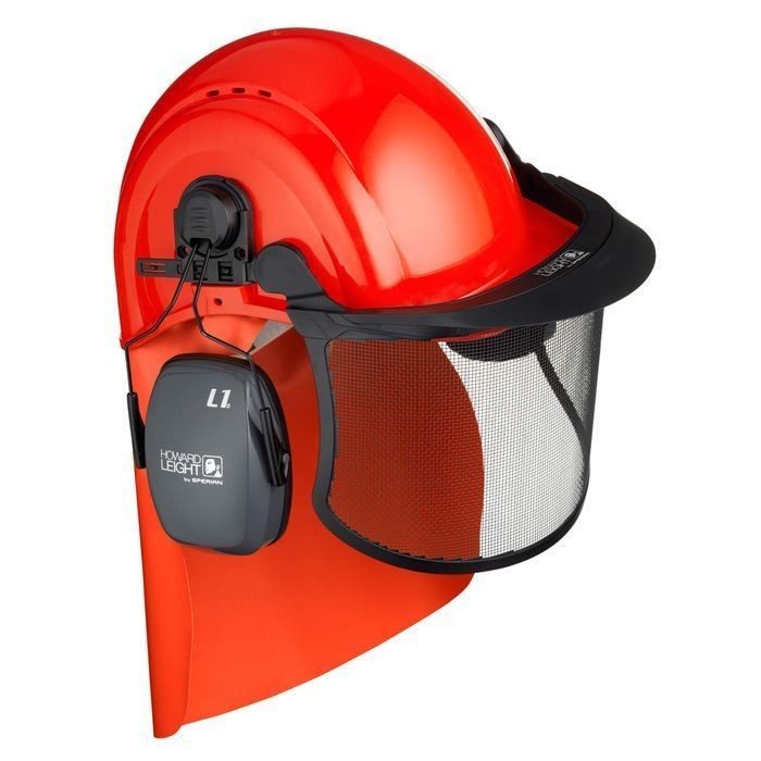 Kit Howard Leight 1017291 Visiera Elmetto Cuffie Isolanti
