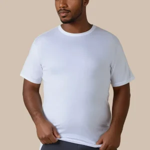 Maglia oversize FILO DI SCOZIA intima girocollo 4XL a 6XL nero