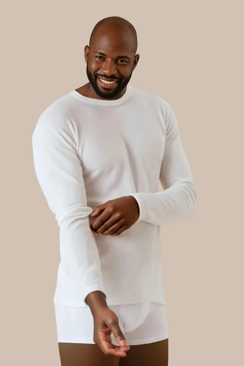 Maglia manica lunga LANA COTONE intima uomo intimo termico