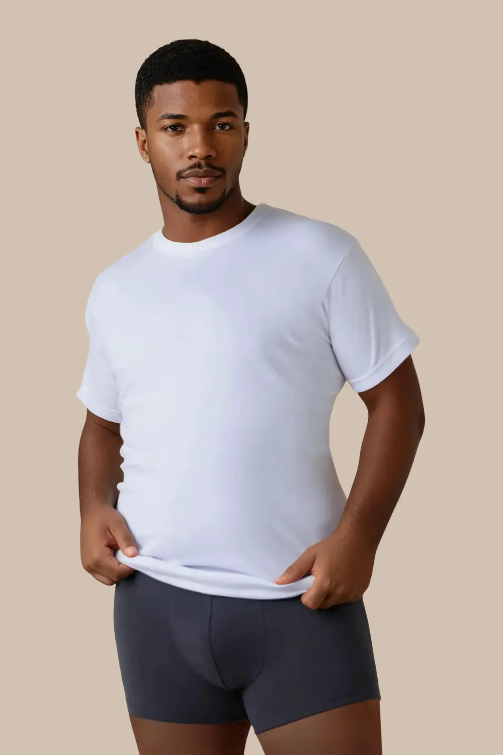 Maglia taglie forti CALDO COTONE girocollo intimo uomo termico