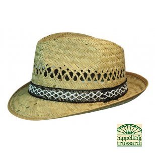 Cappello uomo paglia naturale tesa stretta Made in Italy